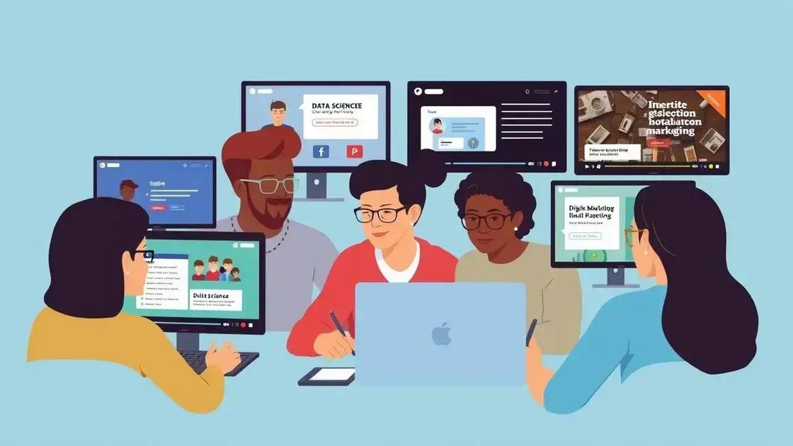 Popular online course topics
