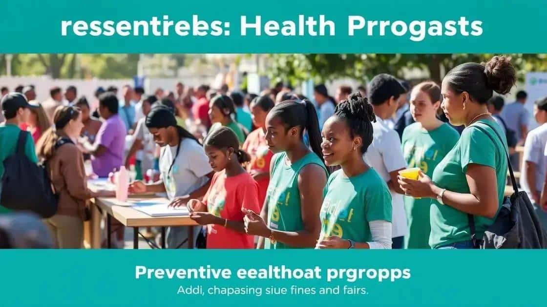 Community engagement in preventive health programs