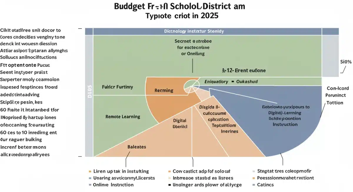 K-12 school district budget reallocation for remote learning technology and training.