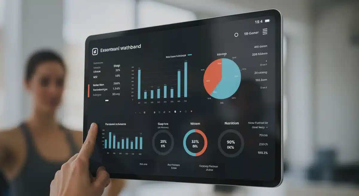 Digital wellness dashboard showing personalized health metrics and program engagement.