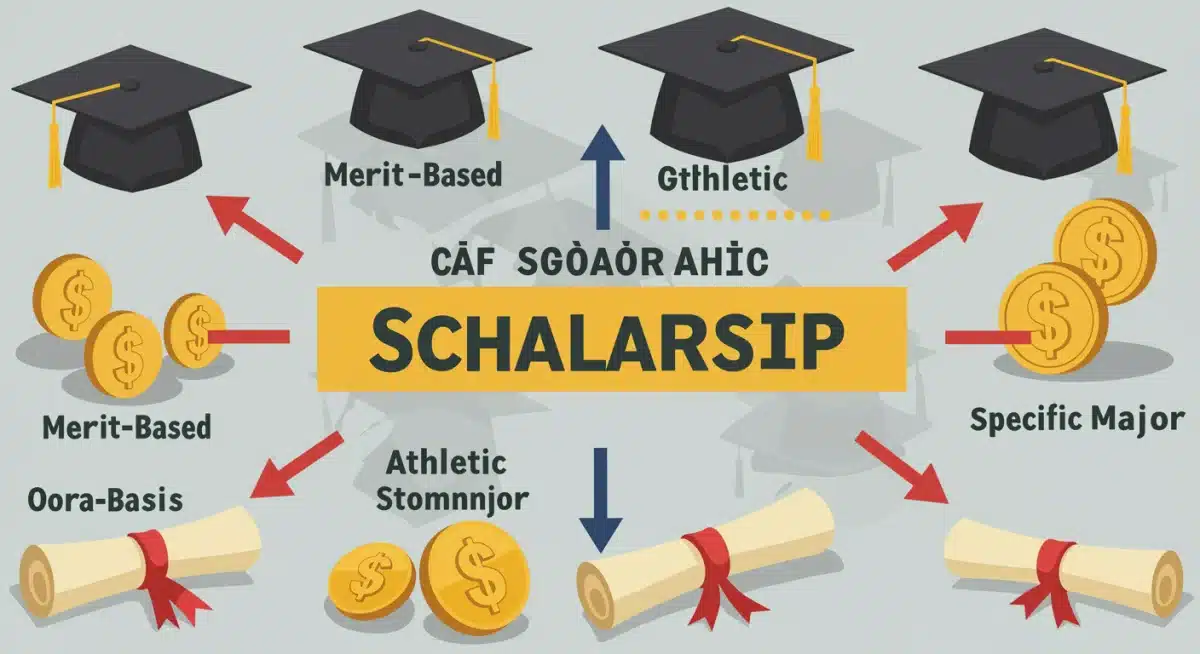Infographic on diverse scholarship types and financial savings