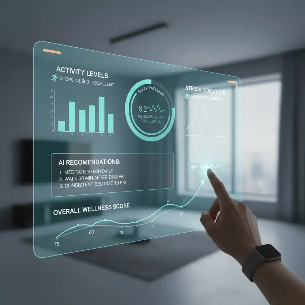 Personalized digital health dashboard with AI-driven wellness recommendations