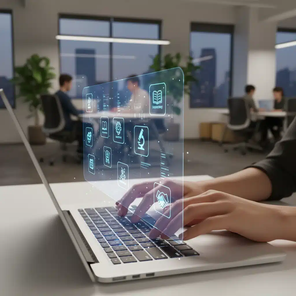 Individual earning digital micro-credentials through online learning platforms
