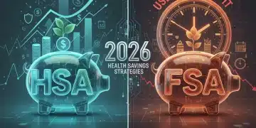 HSA vs FSA comparison with tax benefits icons