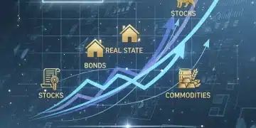 Financial charts showing rising interest rates impacting various investment types over three months.