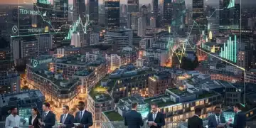 Modern city skyline at dusk, representing the dynamic 2026 real estate market with investment trends.