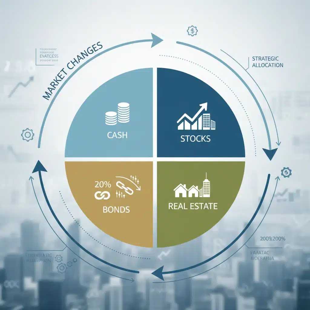 Diversified investment portfolio showing various asset classes.