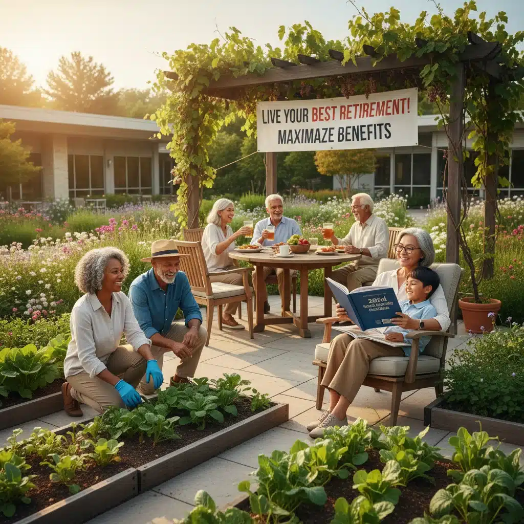 Diverse retirees enjoying a financially secure retirement