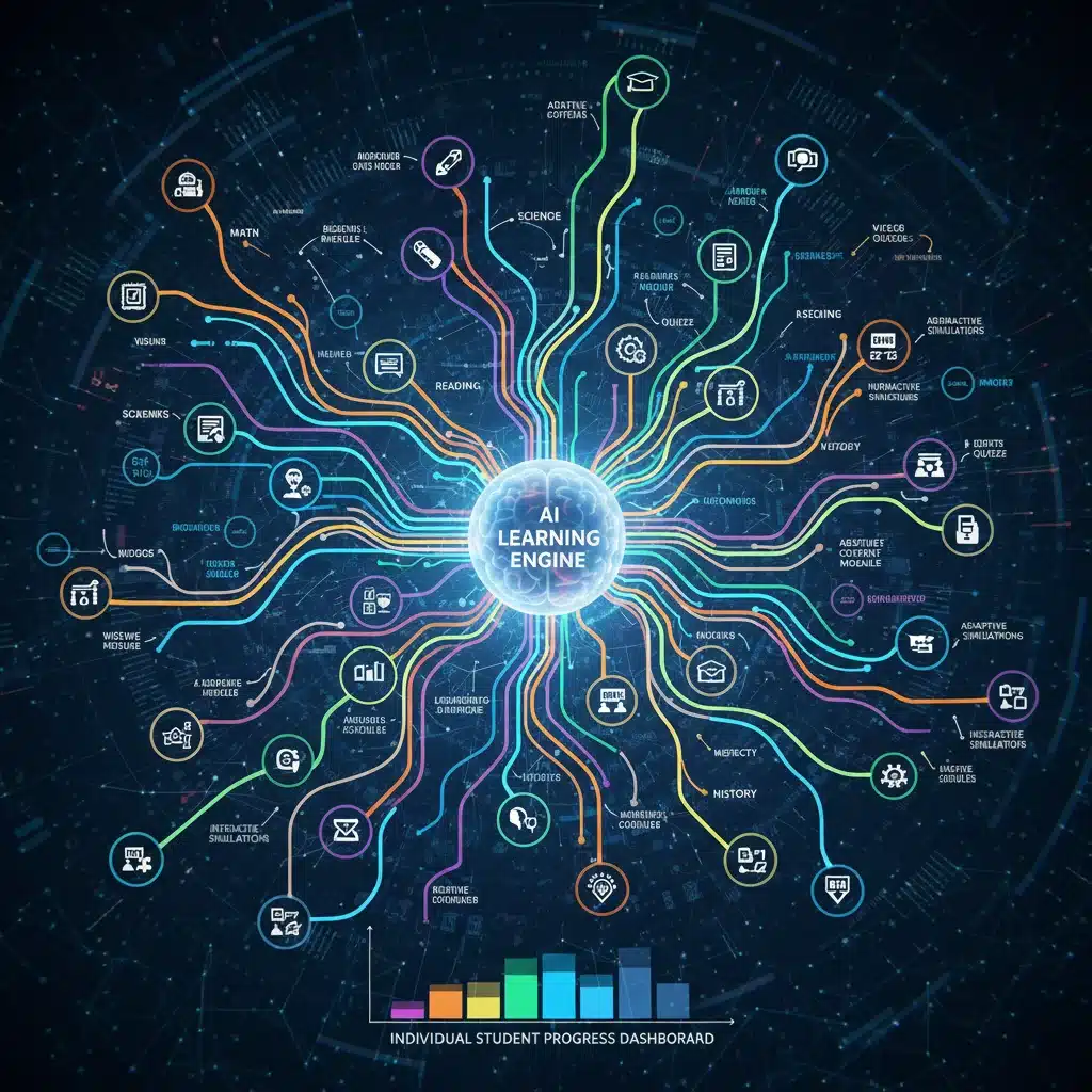 Visualizing personalized learning paths through AI algorithms in education