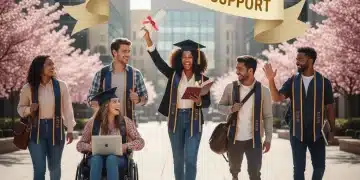 Students celebrating educational benefits and tuition assistance
