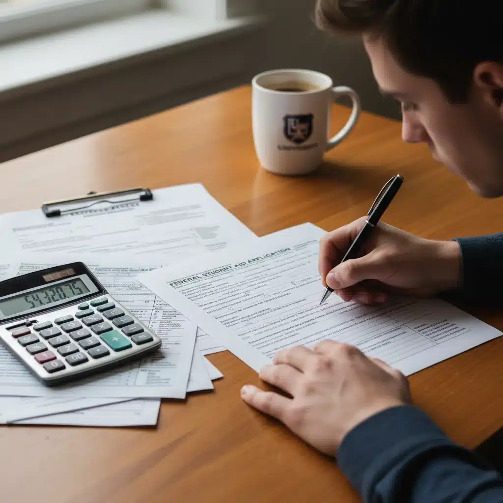 Filling out tuition assistance application forms